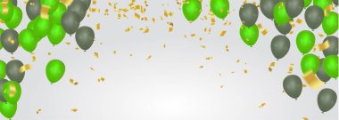 Tebrik kartları ve kesme biçimli balonlu poster için iyi ki doğdun tipografi vektör tasarımı