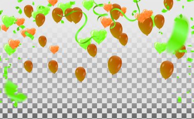 Bayraklı bayrak ve doğum günü kartı partisiyle