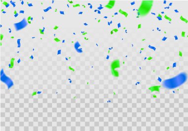 Tasarımcılar ve illüstratörler için bir sürü renkli balonu olan mavi balonlar. Toplar arka plan, festival, düğün