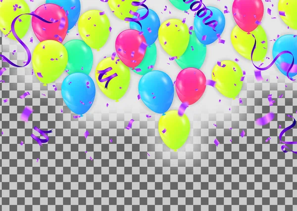 绿色气球背景及圣帕特里克节派对的庆祝横幅 — 图库矢量图片