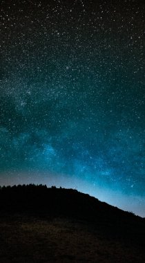 Paisaje nocturno y to lactea