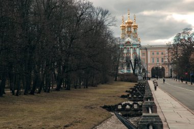 Puşkin Park St. Petepushkin Park St. Petersburg Rusya Akşamları 