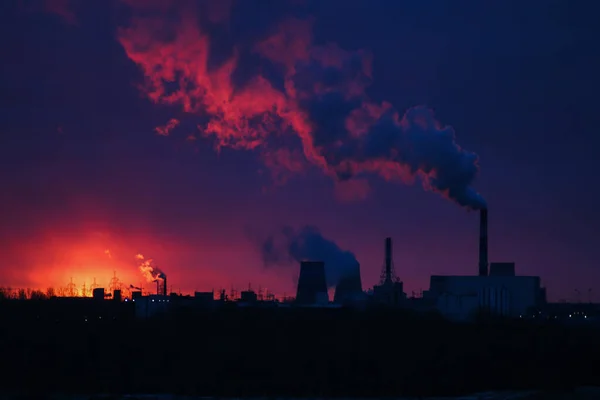 Beautiful Sunrise at Power Station