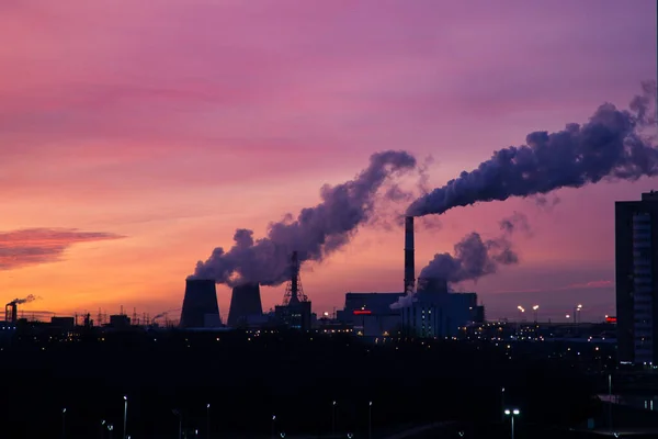Beautiful Sunrise at Power Station
