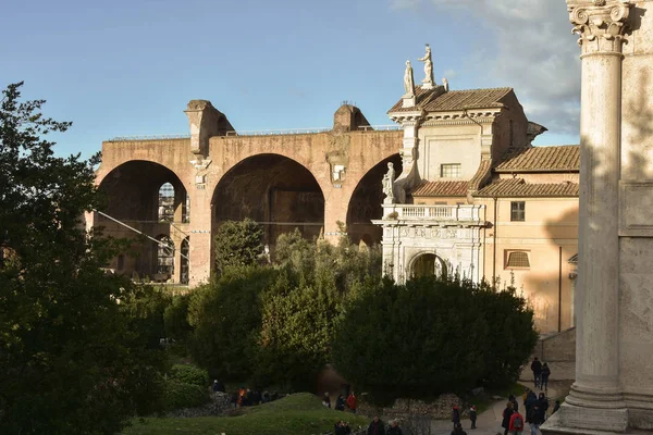 Fórum Romano e Colina Palatina — Fotografia de Stock