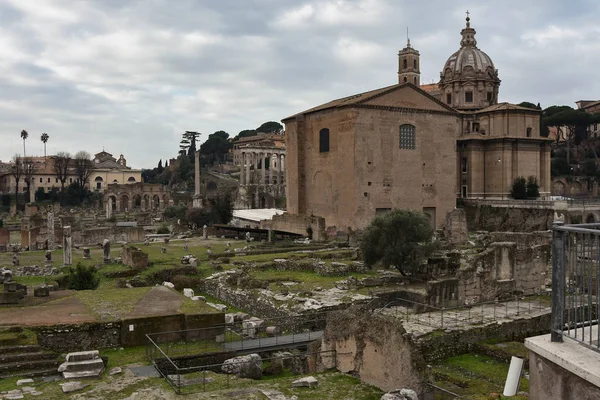 Fórum Romano e Colina Palatina — Fotografia de Stock