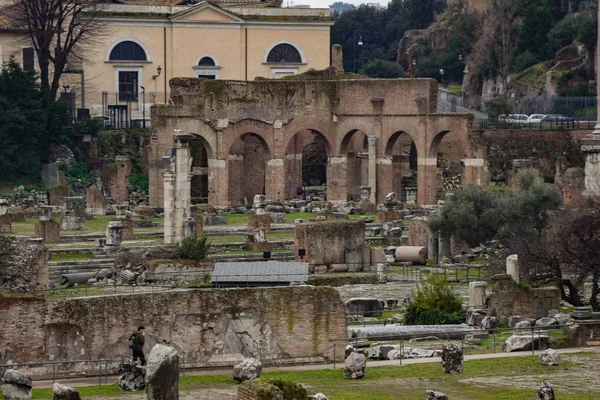 Fórum Romano e Colina Palatina — Fotografia de Stock