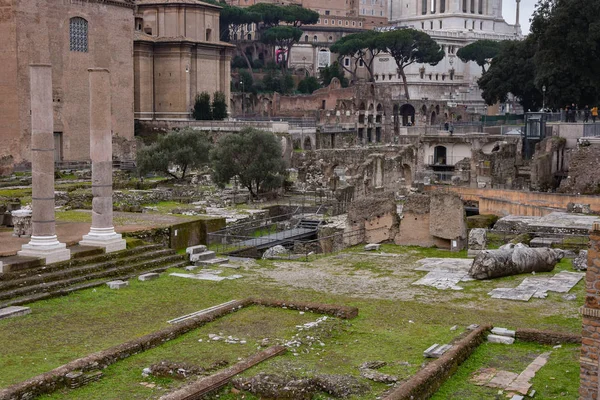 Fórum Romano e Colina Palatina — Fotografia de Stock