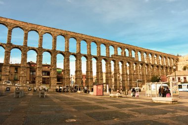 Segovia İspanya 'daki Antik Roma Su Eğitimi