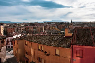 Segovia İspanya 'nın panoramik görüşleri