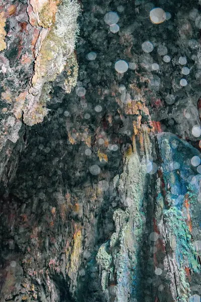 Jeskynní skály stalaktity stalagmity hory Španělska — Stock fotografie