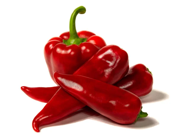 Red Pepper Isolated White Background — Stock Photo, Image