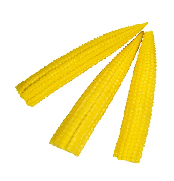 Small Corn Isolated White Background — Stock Photo, Image