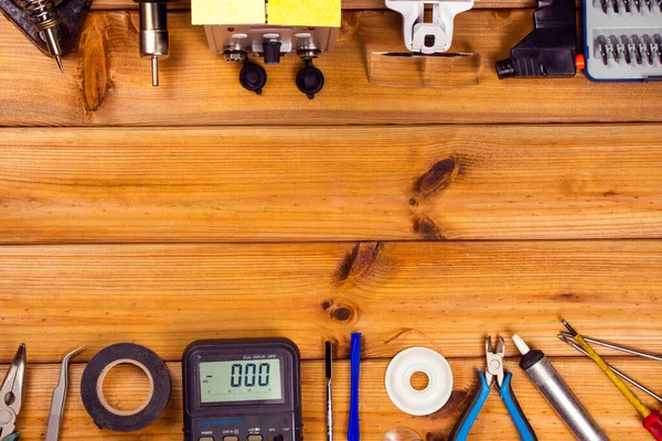 Gereedschap Voor Het Repareren Van Telefoons Tablets Elektronische Apparatuur Met — Stockfoto