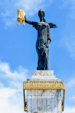 Medea statueat europe Square in old town Batumi, Georgia clipart