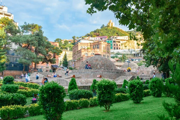 Тбилиси Грузия Августа 2018 Года Абанотубани Древний Район Тбилиси Известный — стоковое фото