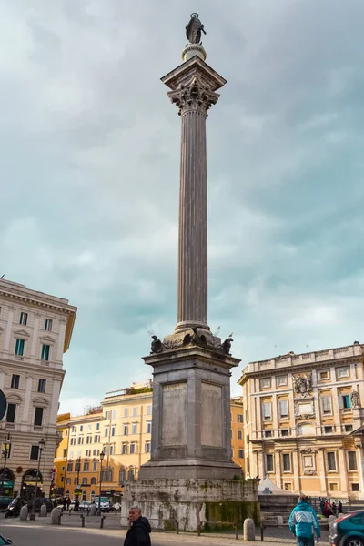 Roma Italia Enero 2019 Obelisco Plaza Esquilino Roma — Foto de Stock