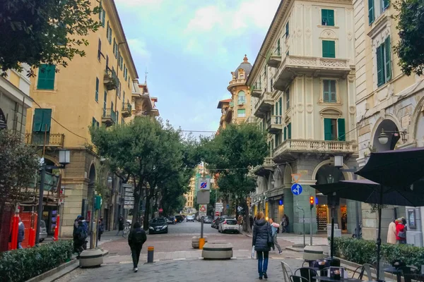 Savona Italia Enero 2019 Ciudadanos Corso Italia Centro Histórico Savona — Foto de Stock