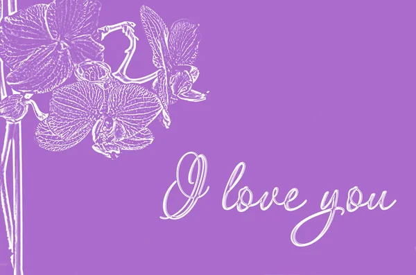 Inscripția "Te iubesc " — Fotografie, imagine de stoc