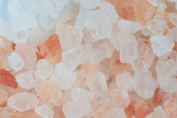 Parlak Himalaya tuzlu taşlarının makro fotoğrafçılığı