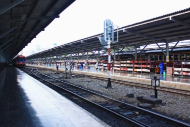 karanlık bulanık Tren İstasyonu Bangkok, Tayland
