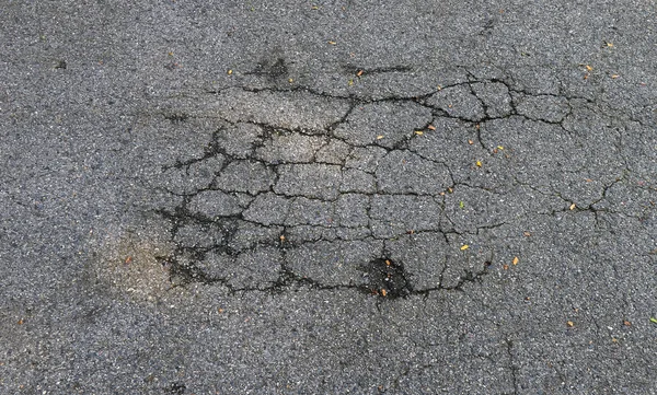 Asfáltico problema de fisura vial de hormigón —  Fotos de Stock