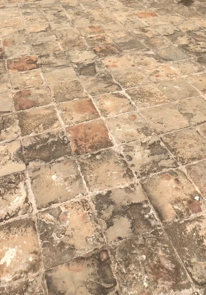 더러운 콘크리트 블록 바닥 — 스톡 사진