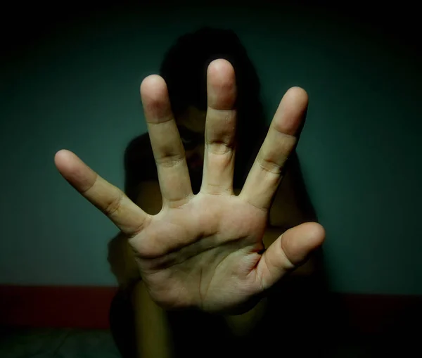 학대 여성 중지 — 스톡 사진