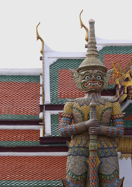 Guardián del Demonio Wat Phra Kaew Grand Palace Bangkok —  Fotos de Stock