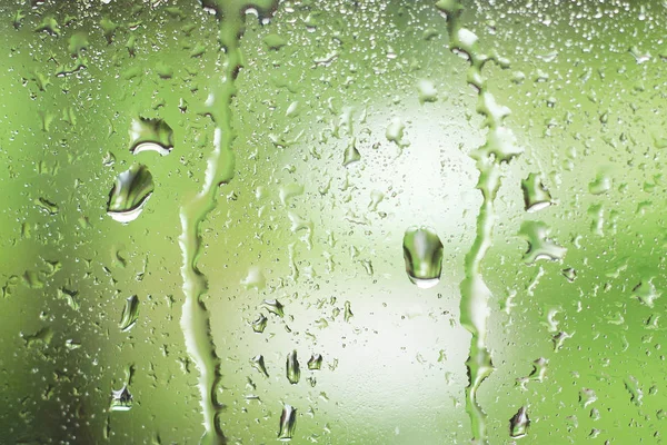 Gotas de chuva na janela — Fotografia de Stock