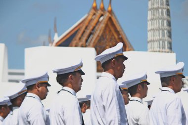 Hazırlamak için Kraliyet Tay Ordusu katılmak Kral Bhumibol Adulyadej (Kral Rama 9 cenaze)