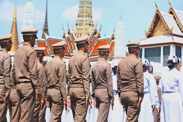 The Motion of Royal Thai Army  to prepare for attend the funeral of King Bhumibol Adulyadej (King Rama 9) — Stock Photo, Image