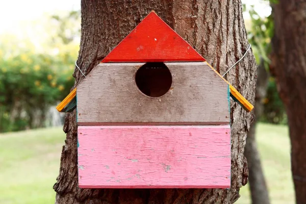 Colorful bird house — Stock Photo, Image