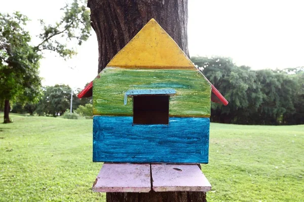 Colorful bird house — Stock Photo, Image