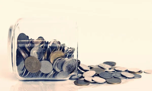 Saving money coins concept — Stock Photo, Image