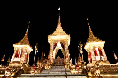 Hm Kral Bhumibol Adulyadej Sanam Luang, Kraliyet krematoryuma Kraliyet cenaze kullanılmak üzere hazırlanan
