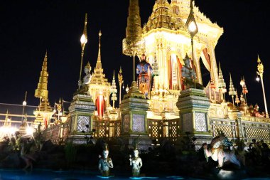 Hm Kral Bhumibol Adulyadej Sanam Luang, Kraliyet krematoryuma Kraliyet cenaze kullanılmak üzere hazırlanan