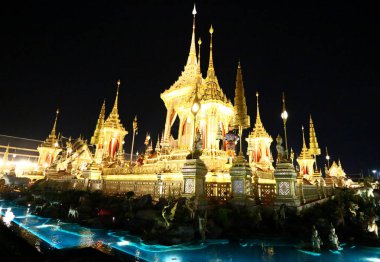 Hm Kral Bhumibol Adulyadej Sanam Luang, Kraliyet krematoryuma Kraliyet cenaze kullanılmak üzere hazırlanan