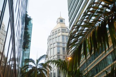 CBD Singapur 'daki modern ofis binaları