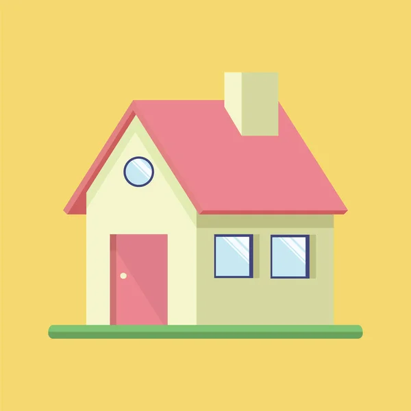 Bina ev düz simgesi