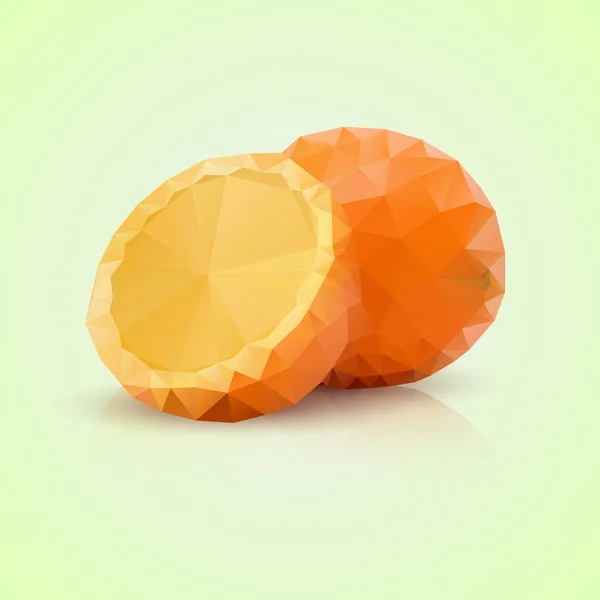 İki çokgen turuncu