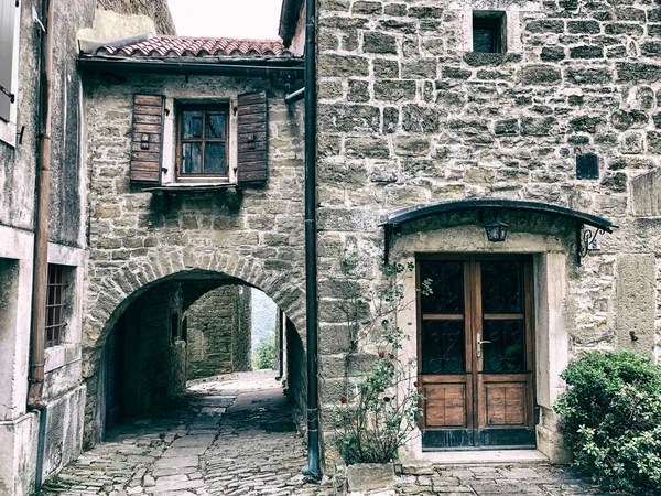 Old village of a door in Europe 