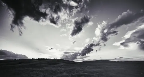 Western Prairie with Beautiful Cloudscape