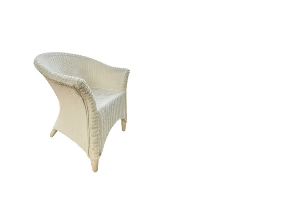 Białe krzesło na tle — Zdjęcie stockowe