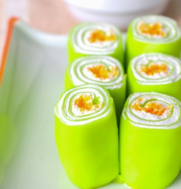 çikolata Kupası ile durum rulo 