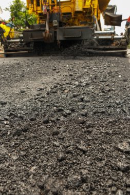 Işık titreşim silindir Kompaktör, yol yapım aşamasında 
