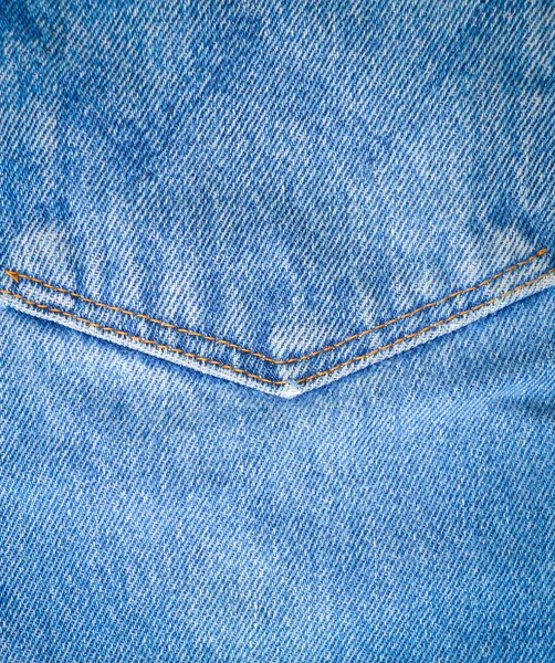 Fechar acima bolso jeans — Fotografia de Stock