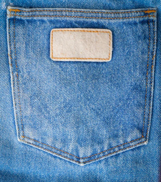 Fechar acima bolso jeans — Fotografia de Stock