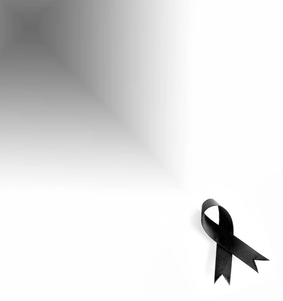 Black bow isolated on white background — Stock Photo, Image
