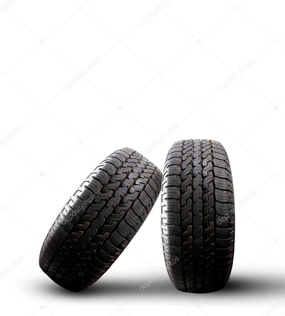 Car tire  owhite